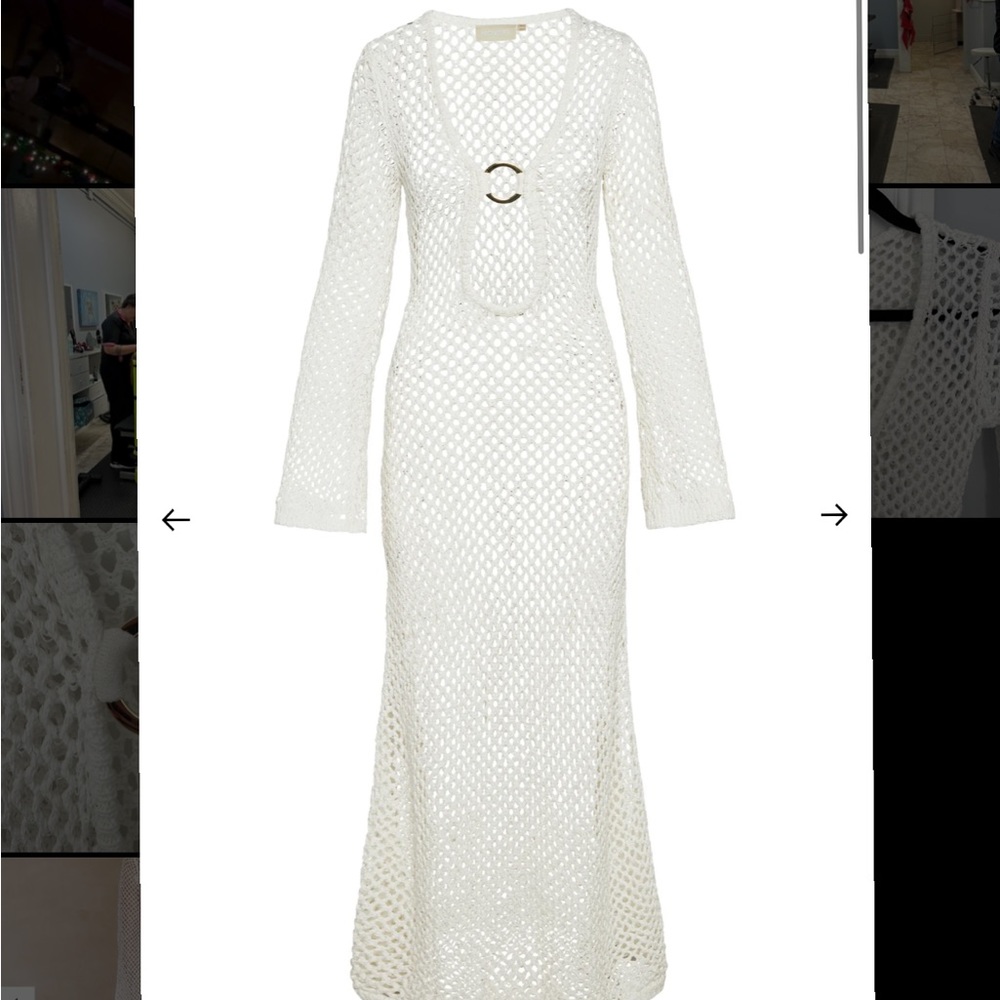 Monday Swimwear Montego Dress White Crochet